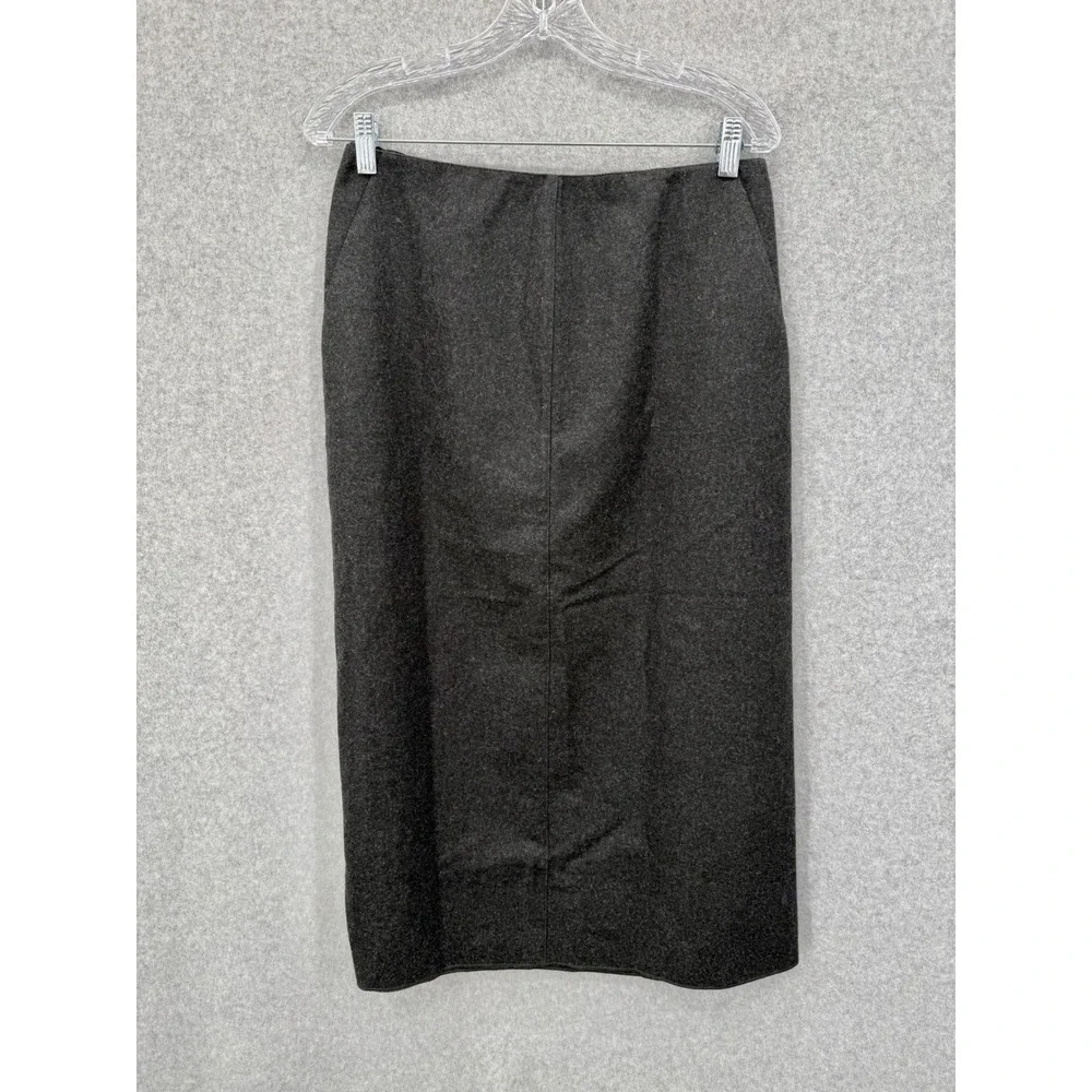 Ralph Lauren RL‎ Charcoal Wool Tailored Pencil Skirt Women Size 8 NWT Fall 2006